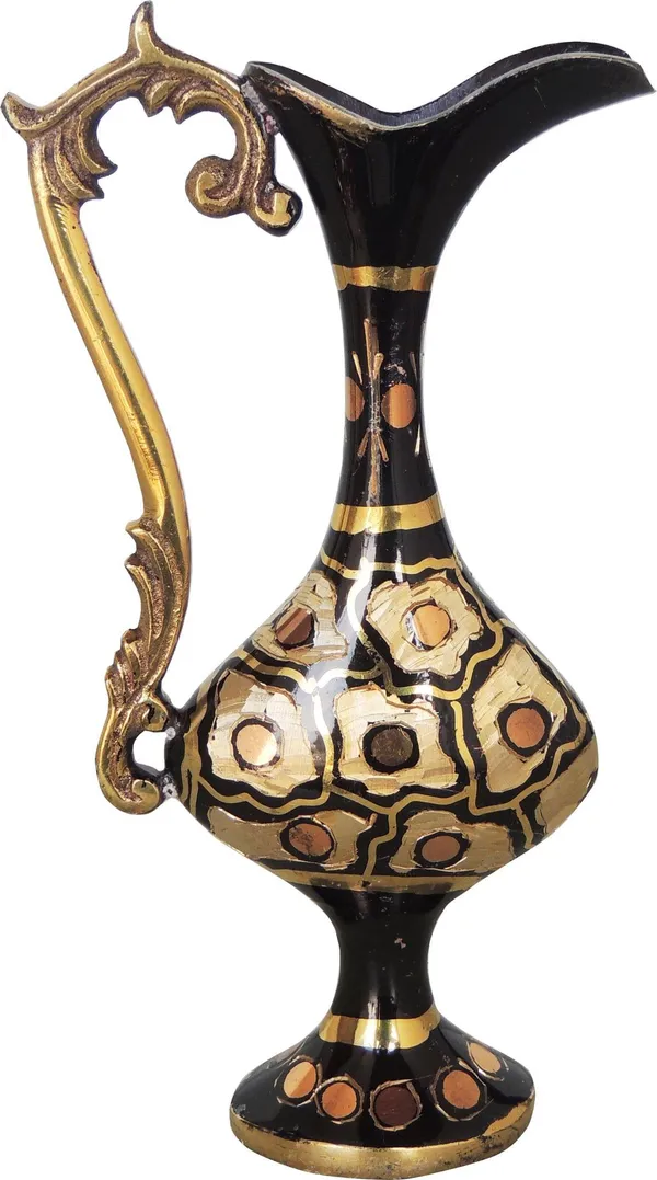Brass_Home_&_Garden_Decorative_Surahi_Shape_Flower_Pot,_Vase_-_3.8x5.5x7_inch_(F566_A)