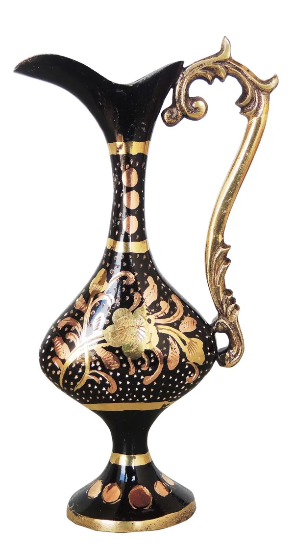 Brass_Home_&_Garden_Decorative_Surahi_Shape_Flower_Pot,_Vase_-_3.8x5.5x7_inch_(F566_C)