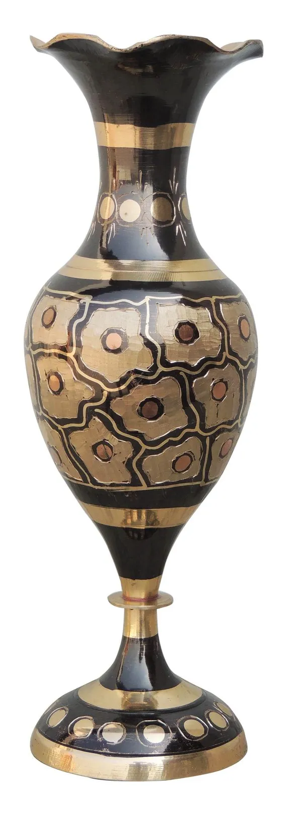 Brass_Home_&_Garden_Decorative_Flower_Pot,_Vase_-_3.5x8.5x10.7_Inch_(F582_A)