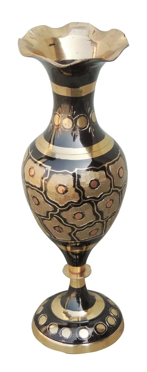 Brass_Home_&_Garden_Decorative_Flower_Pot,_Vase_-_3.5x8.5x10.7_Inch_(F582_A)