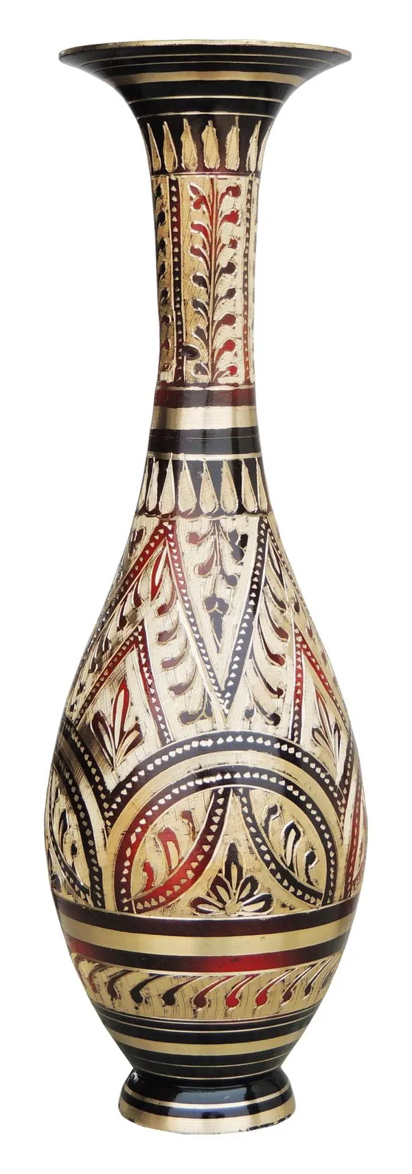 Brass_Home_&_Garden_Decorative_Flower_Pot,_Vase_-_3x8.8x9.5_inch_(F590/10)