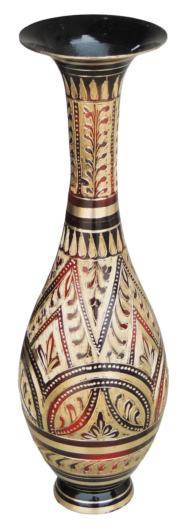 Brass_Home_&_Garden_Decorative_Flower_Pot,_Vase_-_3x8.8x9.5_inch_(F590/10)