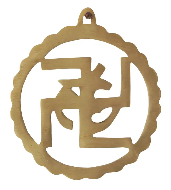 Brass_Wall_Hanging_Swastic_And_Om_-_9.7x0.2x10.7_inch_(F592_F)