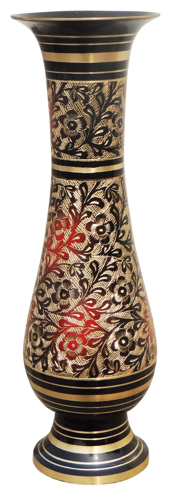 Brass_Home_&_Garden_Decorative_Flower_Pot,_Vase_-_3.4x9.4x10.9_inch_(F622_A)