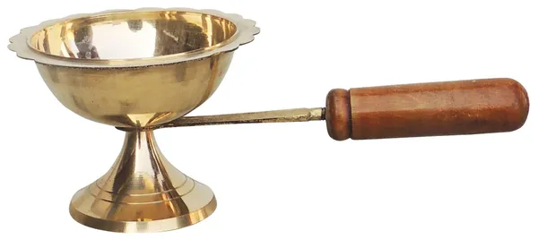 Brass_Table_Decor_Oil_Lamp_Deepak_With_Wooden_Handle_-_7.8x4x2.7_Inch_(F627_E)