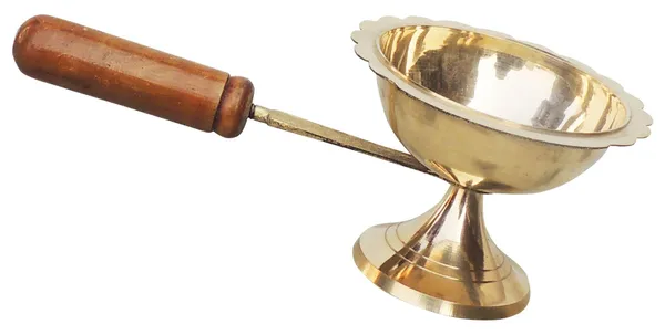 Brass_Table_Decor_Oil_Lamp_Deepak_With_Wooden_Handle_-_7.8x4x2.7_Inch_(F627_E)