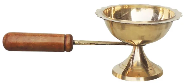Brass_Table_Decor_Oil_Lamp_Deepak_With_Wooden_Handle_-_9x4.4x3.3_inch_(F627_F)