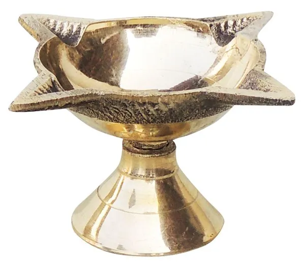 Brass_Table_Decor_Oil_Lamp_Deepak_4_Wicks_-_1.7x1.7x1.4_inch_(F633_A)_-_Pack_of_3
