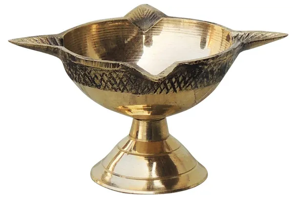 Brass_Table_Decor_Oil_Lamp_Deepak_4_Wicks_-_2.3x2.3x1.7_inch_(F633_C)_-_Pack_of_2