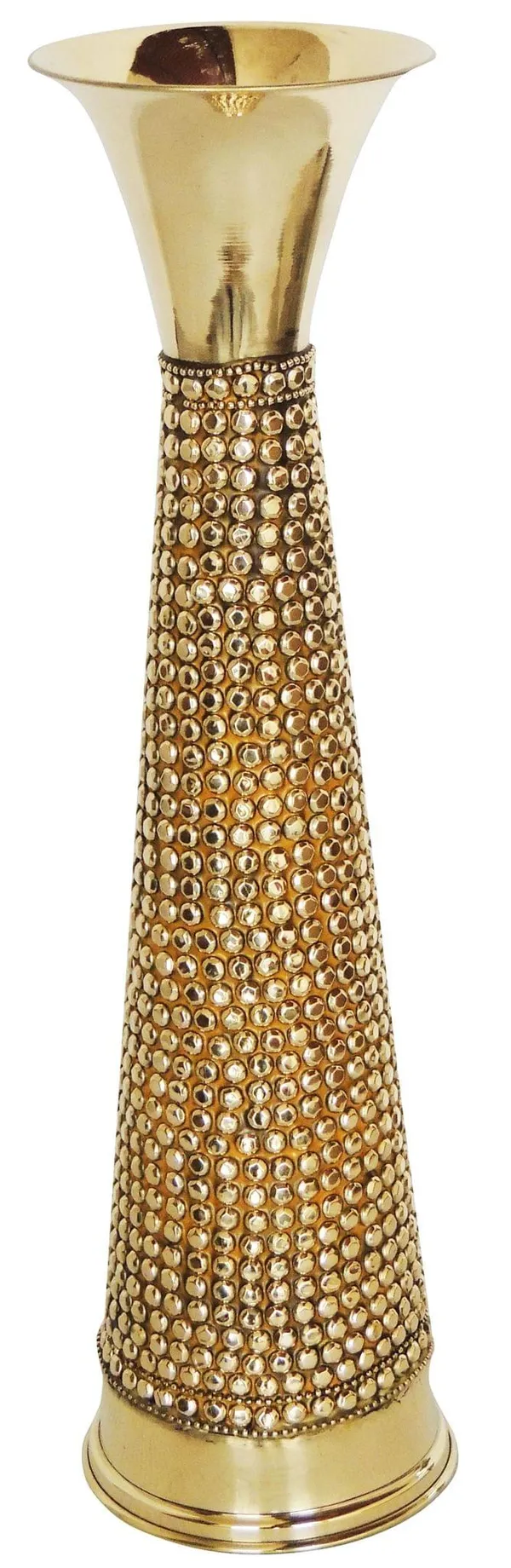 Brass_Home_&_Garden_Decorative_Flower_Pot,_Vase_-_4.3x14.2x15.7_inch_(F650_D)