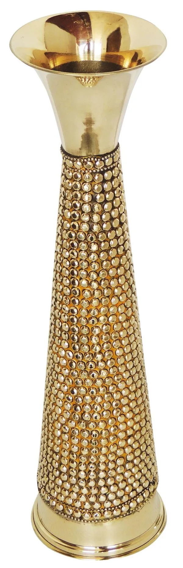 Brass_Home_&_Garden_Decorative_Flower_Pot,_Vase_-_4.3x14.2x15.7_inch_(F650_D)