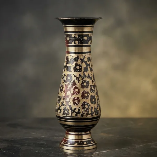 Brass_Home_&_Garden_Decorative_Flower_Pot,_Vase_-_3.4x7x8.5_inch_(F658_F)