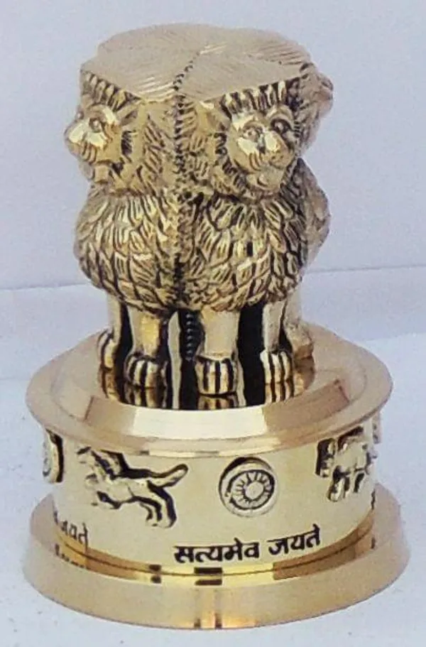 Brass_Table_Decor_Showpiece_Ashok_Lath_-_3x3x4.5_inch_(F670_D)