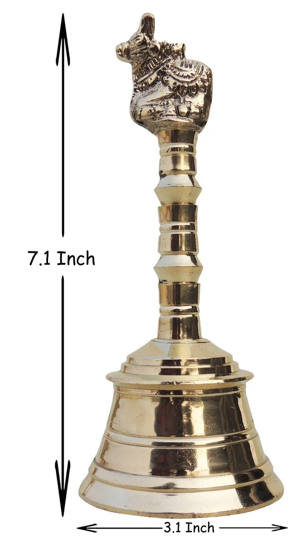 Brass_Pooja_Hand_Bell,_Nandi_Ganti_(1/2)_-_3.1x3.1x7.1_inch_(F681_H)
