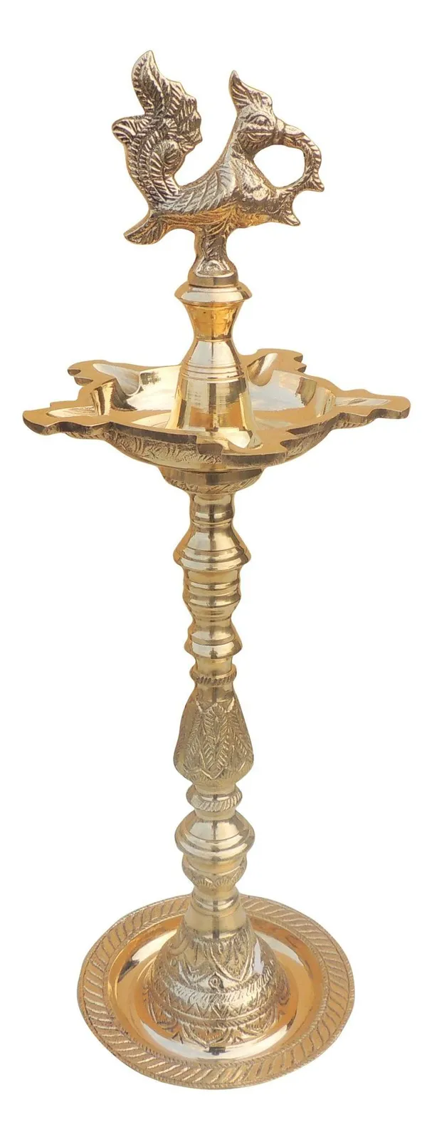 Brass_Table_Decor_Mahabharat_Oil_Lamp,_Deepak_-_5.5x5.5x19_Inch_(F686_B)