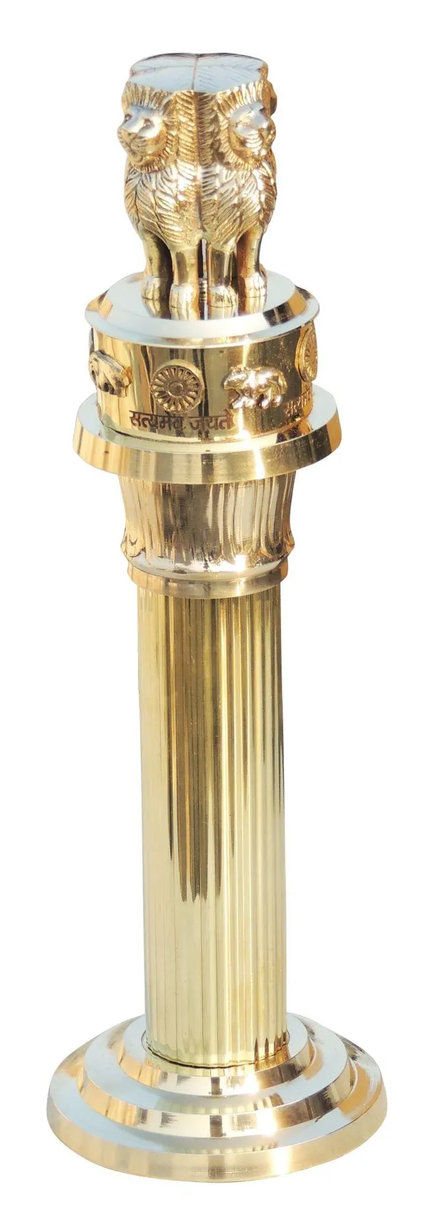 Brass_Showpiece_Ashok_Lath_Statue_-_4.6x4.6x15_Inch_(F691_H)