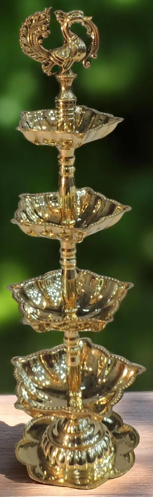 Brass_Table_Decor_4_Step_Murga_Deepak_-_3x3x11_Inch_(F782_D)