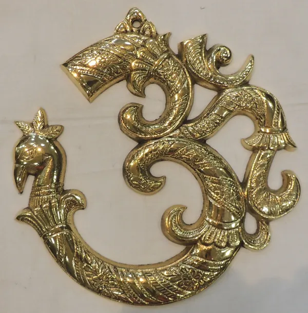 Brass_Home_Decor_Wall_Hanging_Om_-_8x0.5x8_Inch_(F786_E)