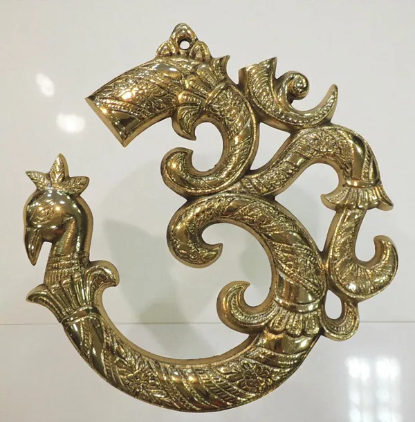 Brass_Home_Decor_Wall_Hanging_Om_-_8x0.5x8_Inch_(F786_E)