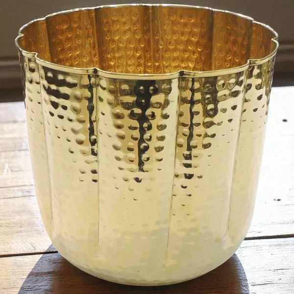 Brass_Home_Decor_Hammered_Planter_-_10x10x9_Inch_(F788_E)