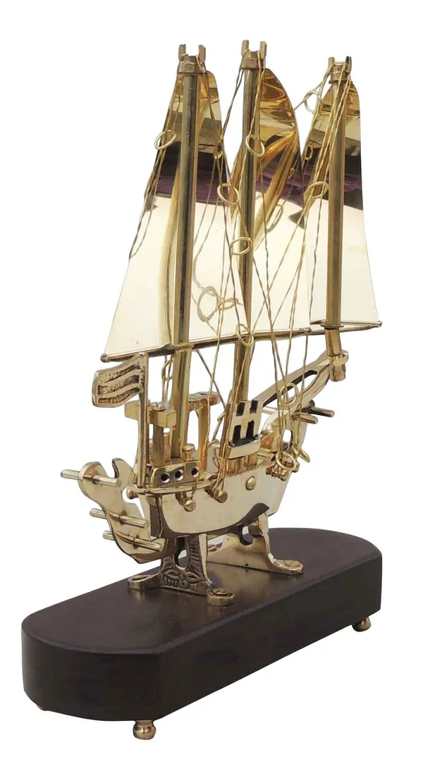 Brass_Table_Decor_Showpiece_Ship_7x2.5x9.5_Inch_(MR129_X)