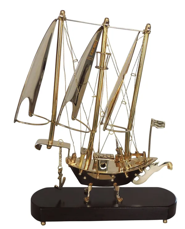 Brass_&_Wooden_Home_Decorative_Ship,_Jahaj_-_10.5x3.5x13.5_Inch_(MR227_C)