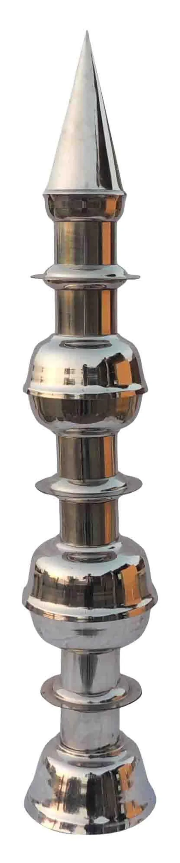Steel_Temple_Kalash_-_6x6x32.5_Inch_(S103_G)