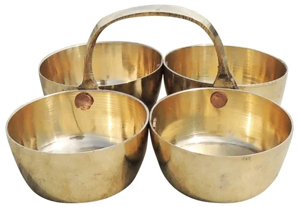Brass_Chokta_Small_4_Bowl_Combined-_3.1x3.1x1.8_inch_(Z142_B)