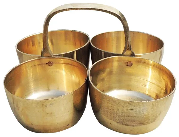 Brass_Chokta_Small_4_Bowl_Combined_-_3.6x3.6x2.3_inch_(Z142_D)