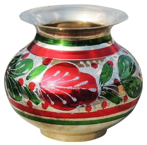 Brass_Matki_Colour_No.12-_5.4x4.4x4.8_inch_(Z152_E)_1_Liter