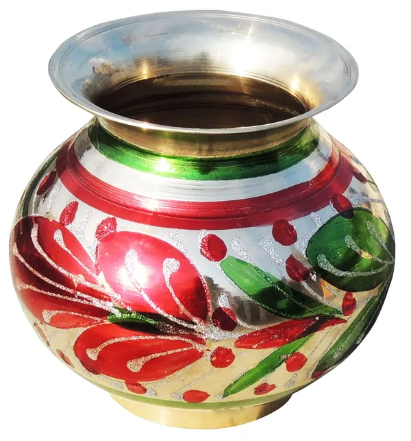 Brass_Matki_Colour_No.16,_1.24_Liter_-_6.5x6.5x5.6_inch_(Z152_F)