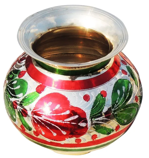 Brass_Matki_Colour_No.20,_1.7_Liter_-_4.7x4.7x6_inch_(Z152_G)