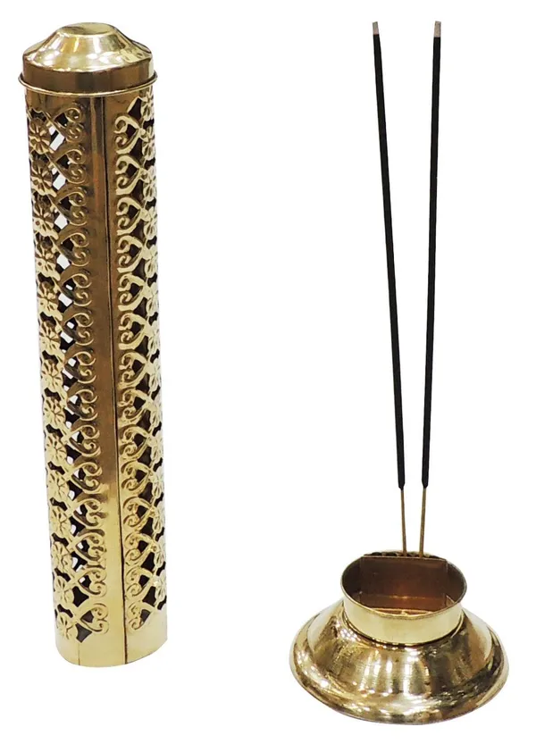 BrassAgarbatti_Stand_-3.4x3.4x10.6_Inches_(Z161_A)