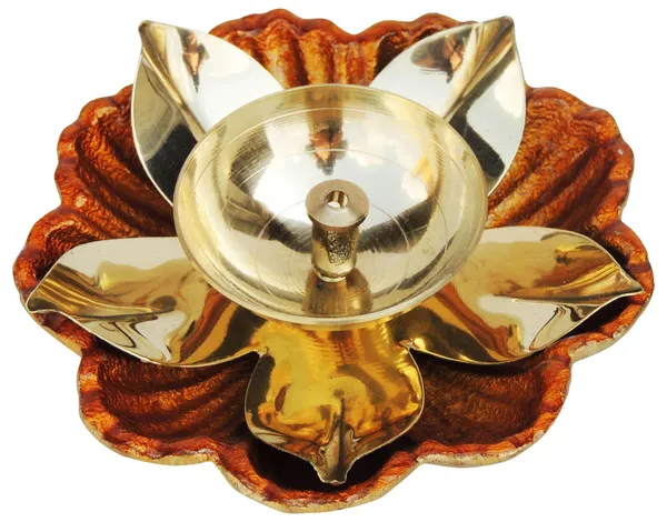 Brass_Table_Decor_Oil_Lamp_Brass_Deepak_-_3.8x3.8x1_inch_(Z170_B)