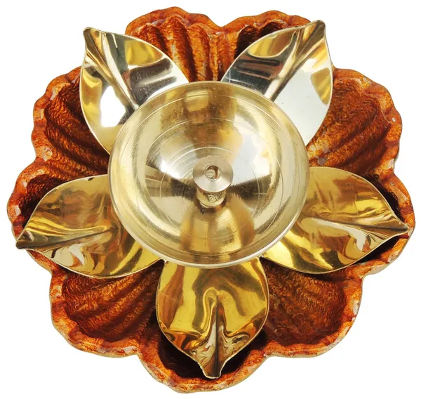 Brass_Table_Decor_Oil_Lamp_Brass_Deepak_-_3.8x3.8x1_inch_(Z170_B)