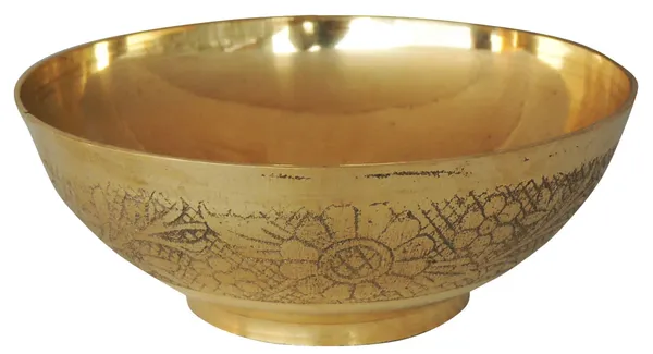 Brass_Bowl_Katora_Embose_Medium_-_4.7x4.7x2_inch_(Z215_C)