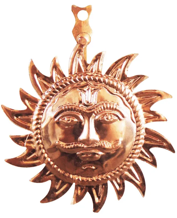 Copper_Showpiece_Wall_Hanging_Sun_-_4.5x0.5x5_inch_(Z219_C)_-_Pack_of_2