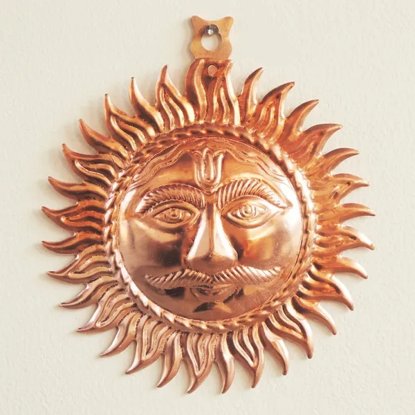 Copper_Showpiece_Wall_Hanging_Sun_-_6x0.5x7_inch_(Z219_E)