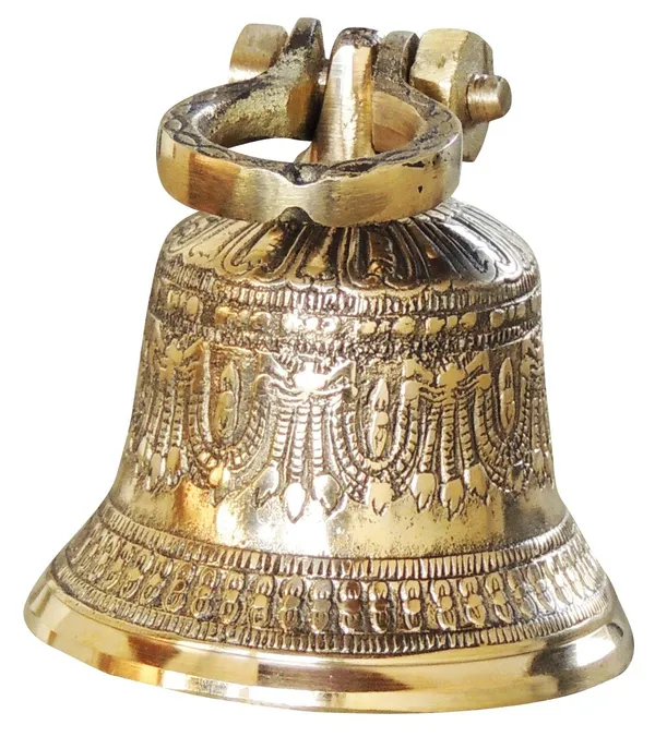 Brass_Hanging_Temple_Pooja_Bell,_Ghanta_Embose_-_3.5x3.5x5.5_inch_(Z221_C)