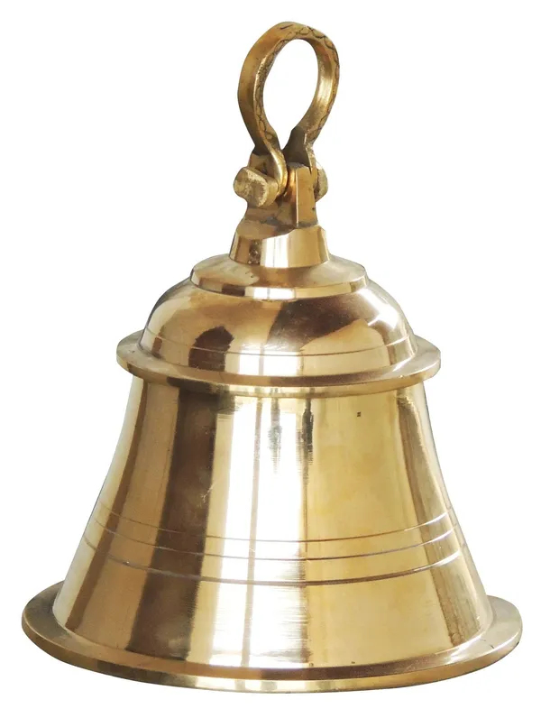 Brass_Hanging_Temple_Pooja_Bell,_Ghanta_Plain_-_7.5x7.5x10.5_inch_(Z222_E)