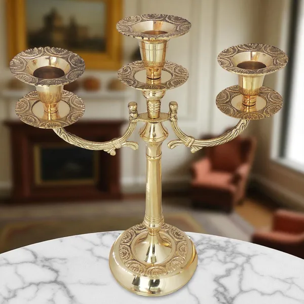Brass_Candle_Stand_-9.5x4.5x12_Inches_(Z285_C)