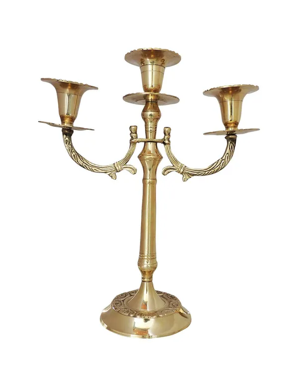 Brass_Candle_Stand_-9.5x4.5x12_Inches_(Z285_C)