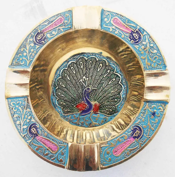 Brass_Ashtray,_Ash_Tray_-_4.5x4.5x1_inch_(Z382_C)