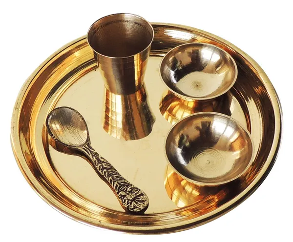 Brass_Laddu_Gopal_Thali_Set_-_4.5x4.5x1.1_inch_(Z461_D)_-_Pack_of_2