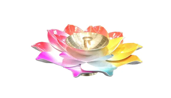 Brass_decorative_colourful_Deepak_-4x4x1.2_Inch_(Z567_C)_-_Pack_of_2