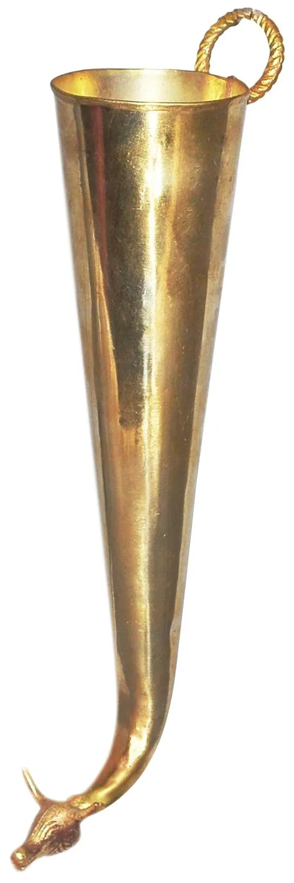 Brass_Gaumukhi_Shringi_For_Abhishek_[200_ml]_-_9x2.2x2.2_Inch_(Z568_B)