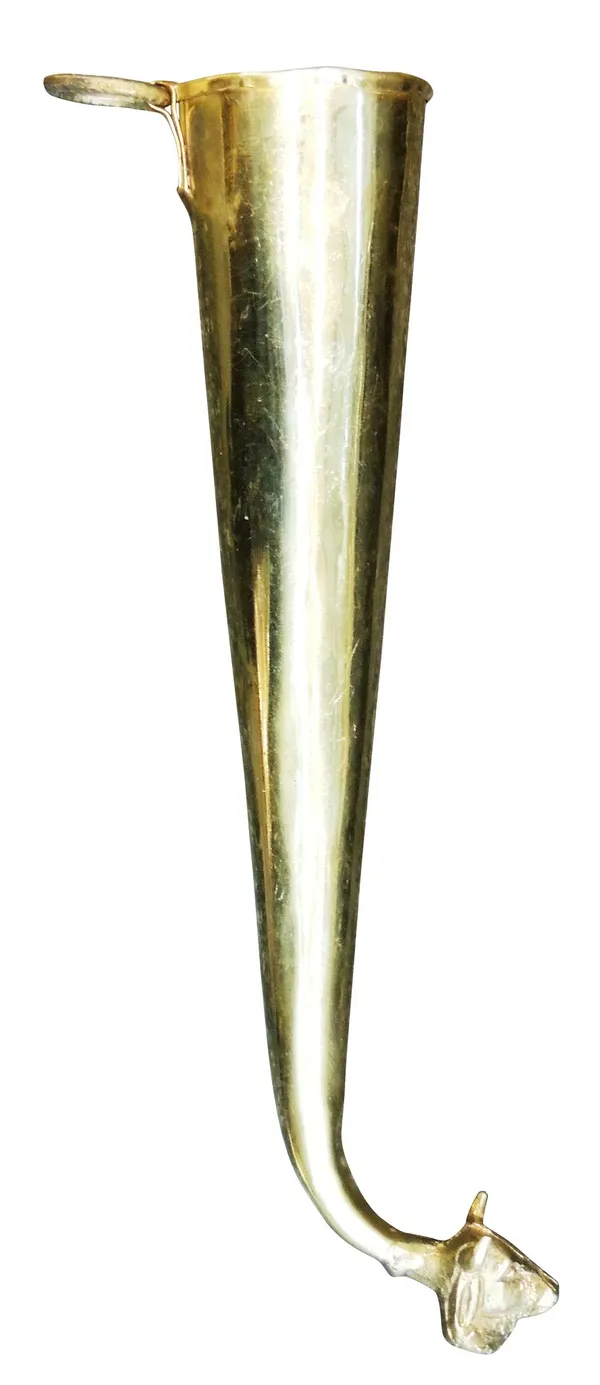 Brass_Gaumukhi_Shringi_For_Abhishek_-_11.5x2x2_Inch_(Z568_D)