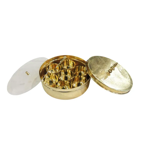 Handcrafted_Brass_Spice_Box_Masala_Box_Set_With_Spoon_(Z585_A)