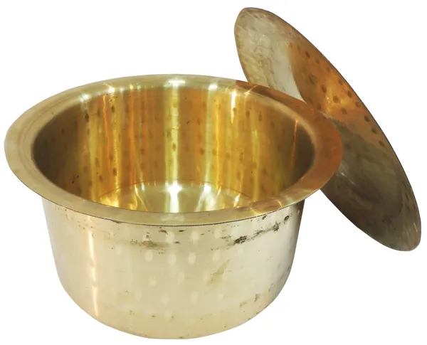 Brass_Kitchen_Purpose_Bhagona_With_Lid,_Capacity_:_4_Liter_-_10x10x5.5_Inch_(Z637_E)