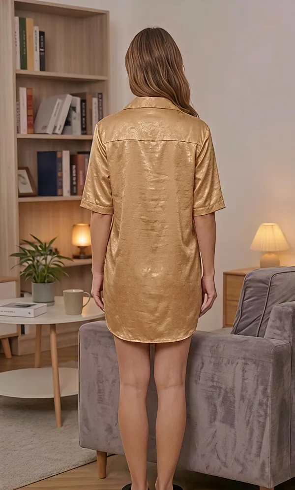 Liza_Femme_Golden_Casual_Loose__Silky_Sexy_Shirt_Home_Style_Comfortable